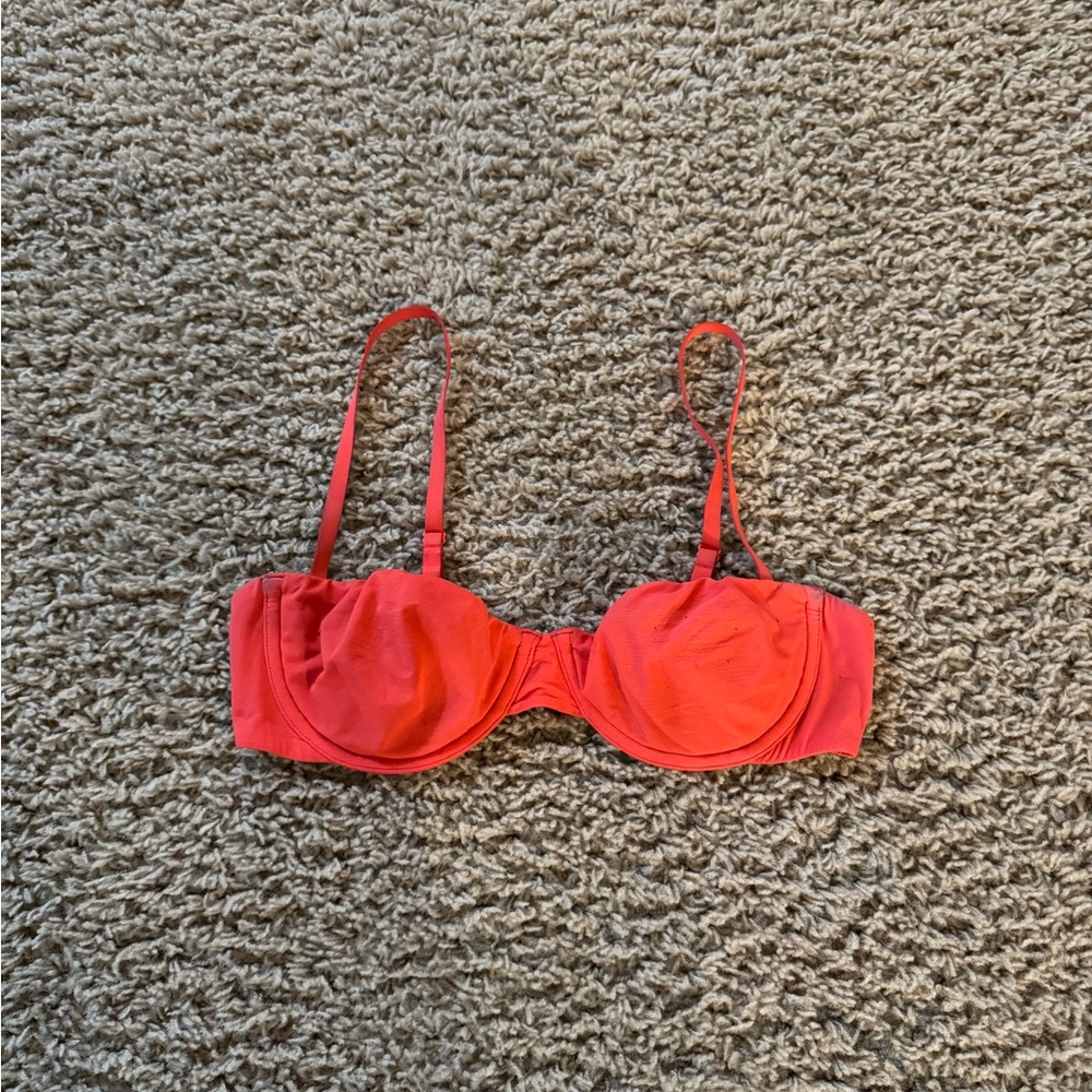 Skims Fits Everybody Straight Neck Underwire Bra in Poppy
